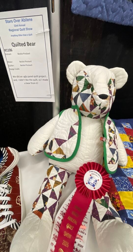 quilted bear by beckie pinckard