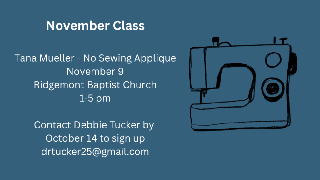 Welcome to the Abilene Quilters Guild nov class